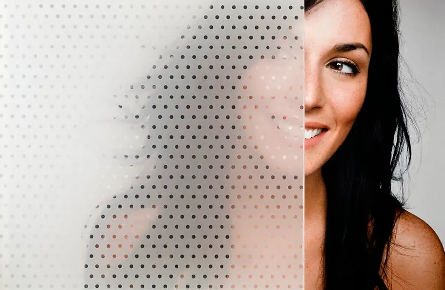 Alps — Geometric decorative window film for Calgary glass