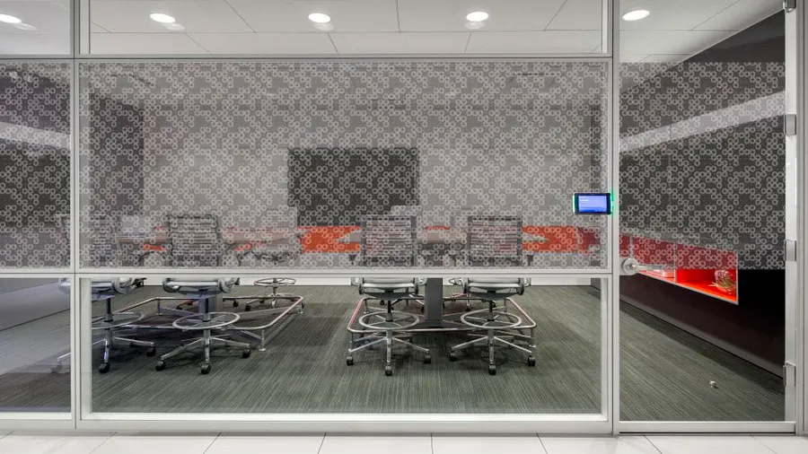 Cell by Designtex — Geometric decorative window film for Calgary glass