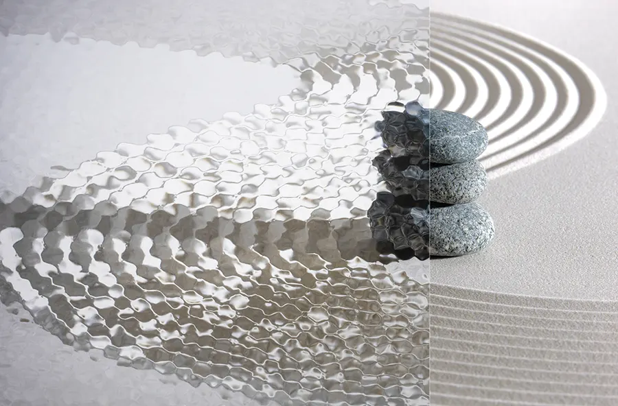 Clear Dimpled — Frosted patterns decorative window film for Calgary glass