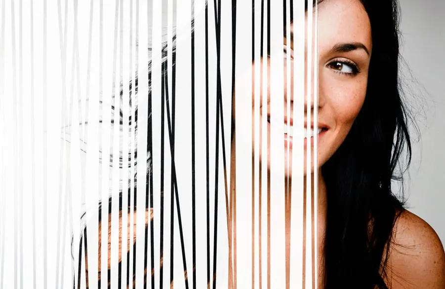 Escape — Lines & stripes decorative window film for Calgary glass