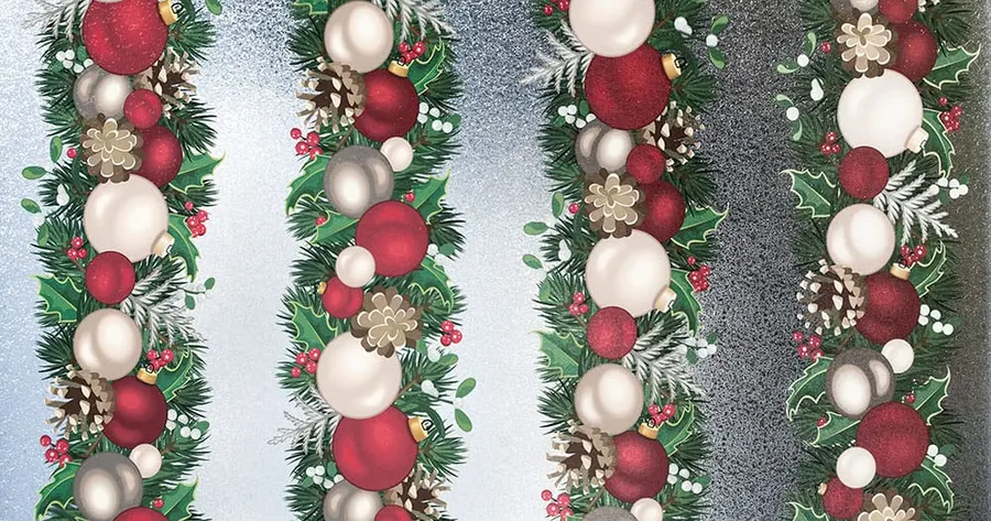 Garlands — Pictorial & scenes decorative window film for Calgary glass