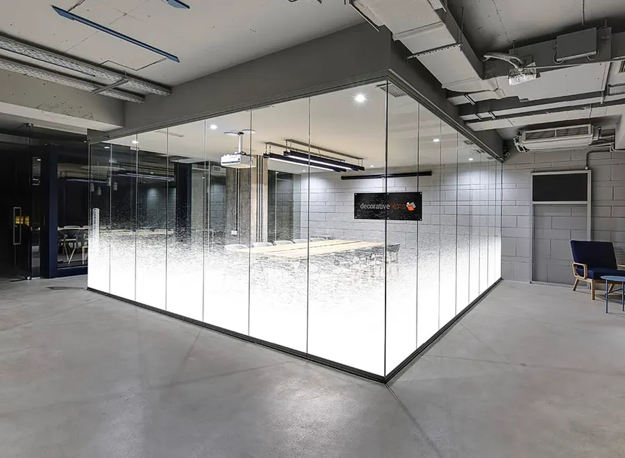 Gradient Static Lines — Gradients & fades decorative window film for Calgary glass