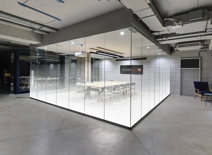 Gradient Stripes — Gradients & fades decorative window film for Calgary glass