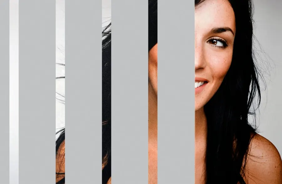 Grey Bands — Lines & stripes decorative window film for Calgary glass