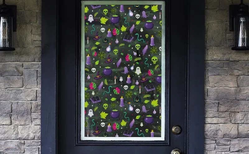 Halloween Icons — Pictorial & scenes decorative window film for Calgary glass