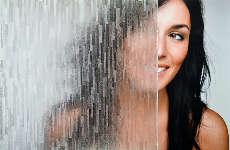Ice Forest Static Cling — Ice glass decorative window film for Calgary glass