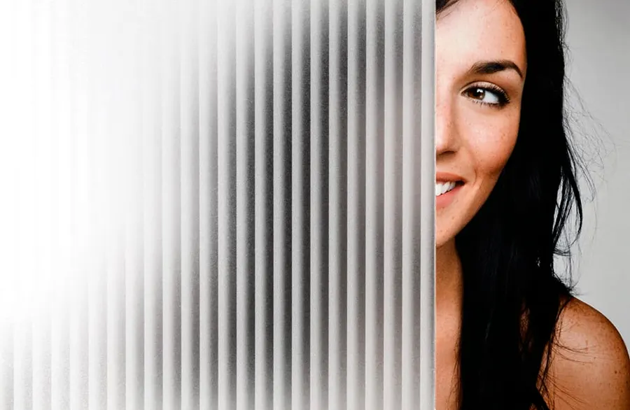 Mini Bars — Lines & stripes decorative window film for Calgary glass