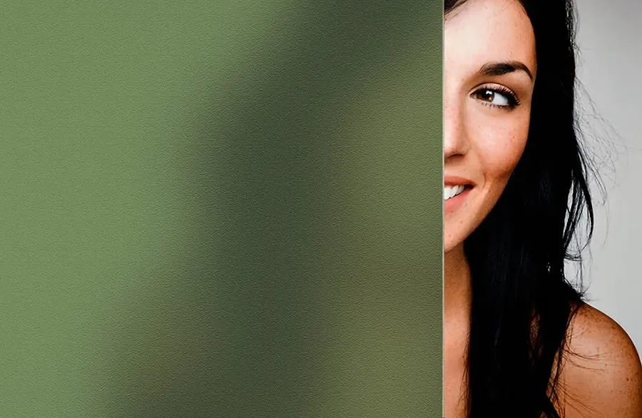 Moss Sand Blast — Coloured frost decorative window film for Calgary glass