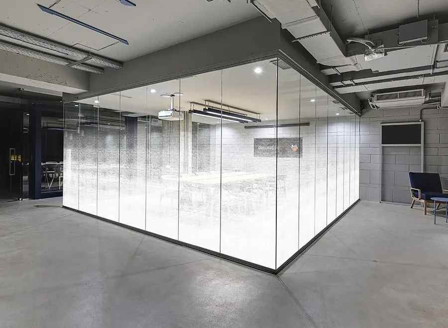 Organic Cotton Gradient — Textile & woven decorative window film for Calgary glass