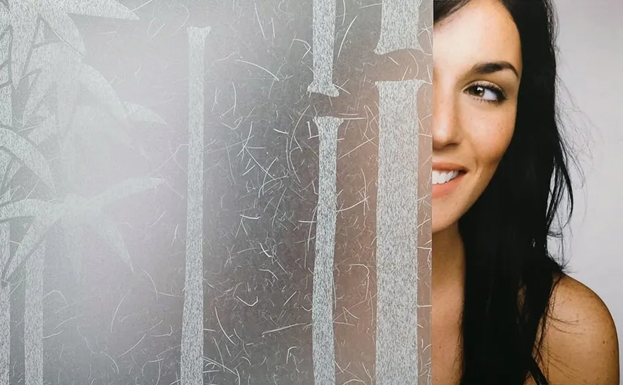 Rice Bamboo — Nature decorative window film for Calgary glass