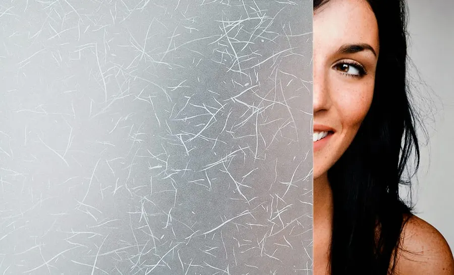 Rice Paper No. 12 Static Cling — Organic decorative window film for Calgary glass