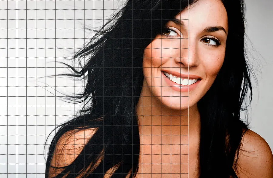 Wire Glass — Geometric decorative window film for Calgary glass