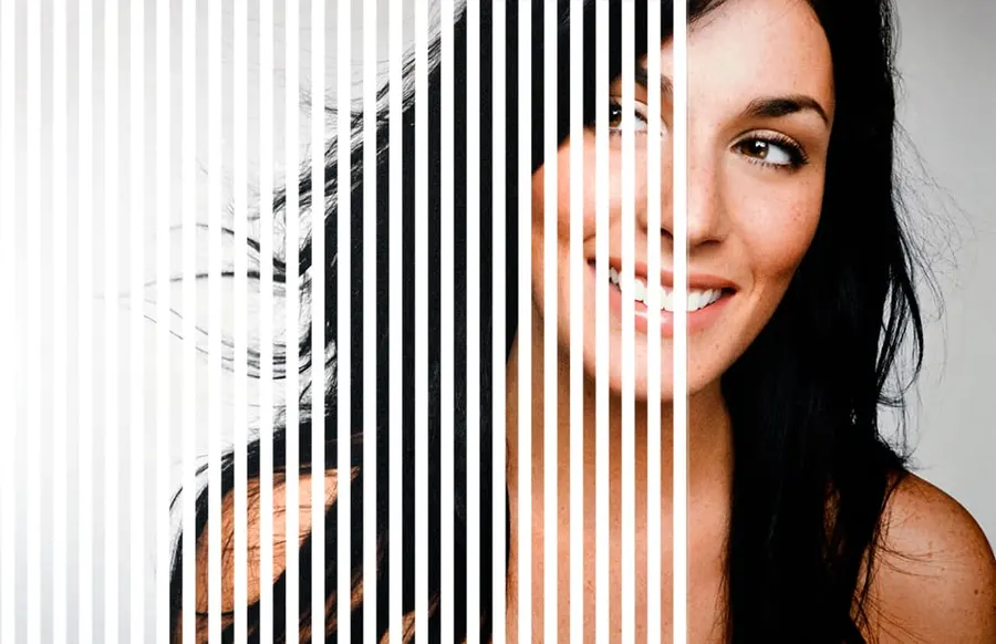 White Stripes — Lines & stripes decorative window film for Calgary glass