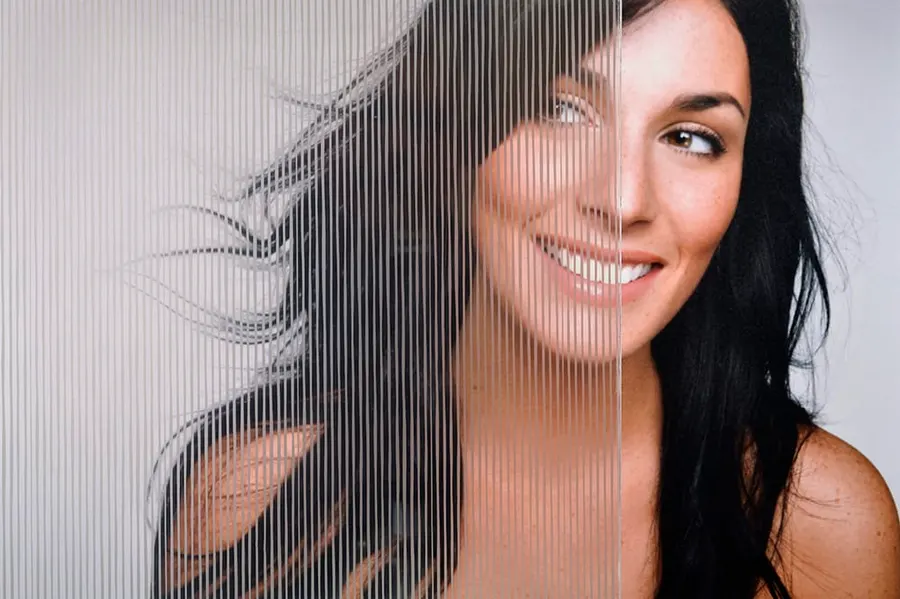 Thin Wavy Lines — Organic decorative window film for Calgary glass