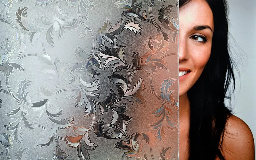 Crystal Static Cling — Nature decorative window film for Calgary glass