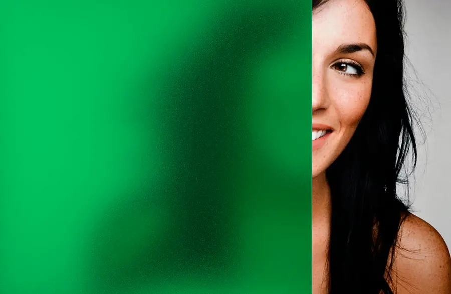 Green Sand Blast — Coloured frost decorative window film for Calgary glass