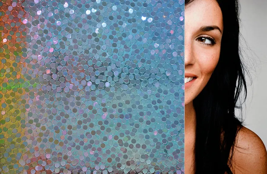DichroDots — Dichroic & colour-shift decorative window film for Calgary glass