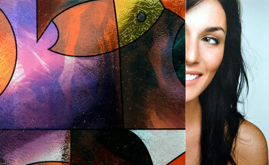 Fish Stained Glass — More designs decorative window film for Calgary glass