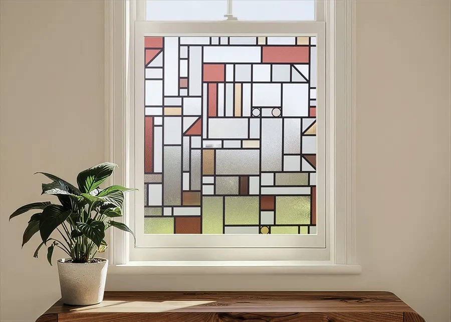 SXEG-3462-UG Heartland Stained Glass — More designs decorative window film for Calgary glass