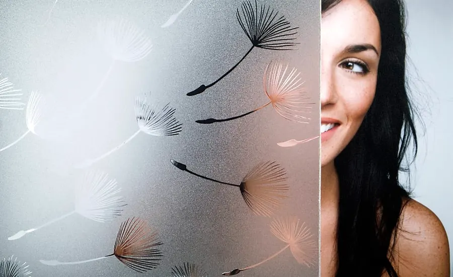 Whisper — Nature decorative window film for Calgary glass