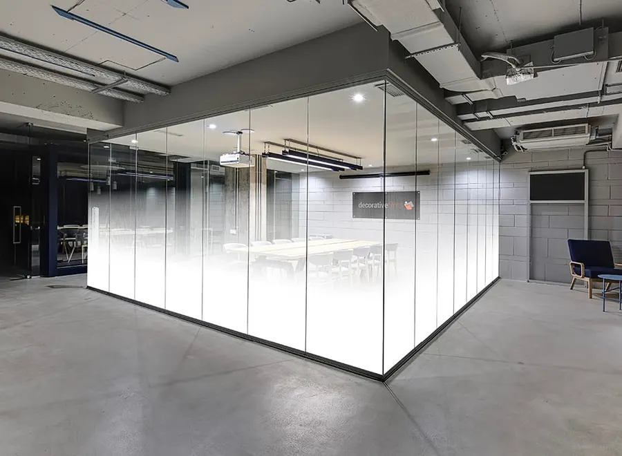 White Matte Dot Gradient — Gradients & fades decorative window film for Calgary glass