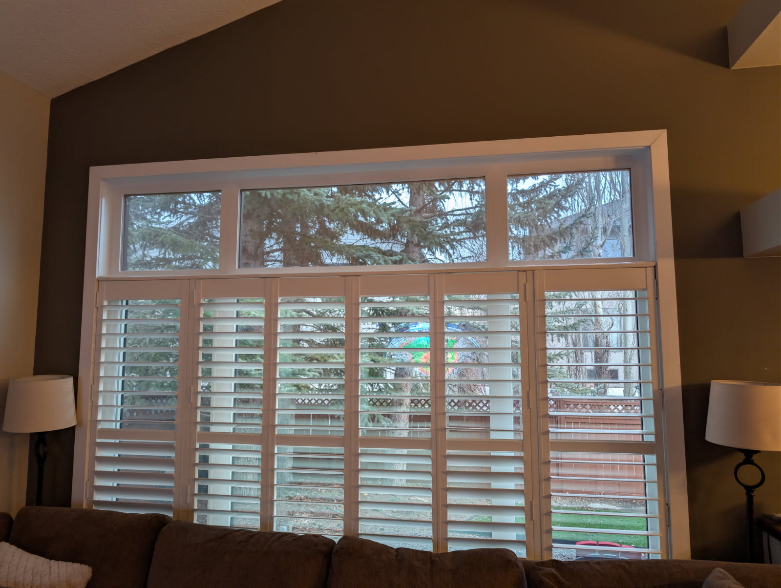 Residential window tinting project in southeast Calgary