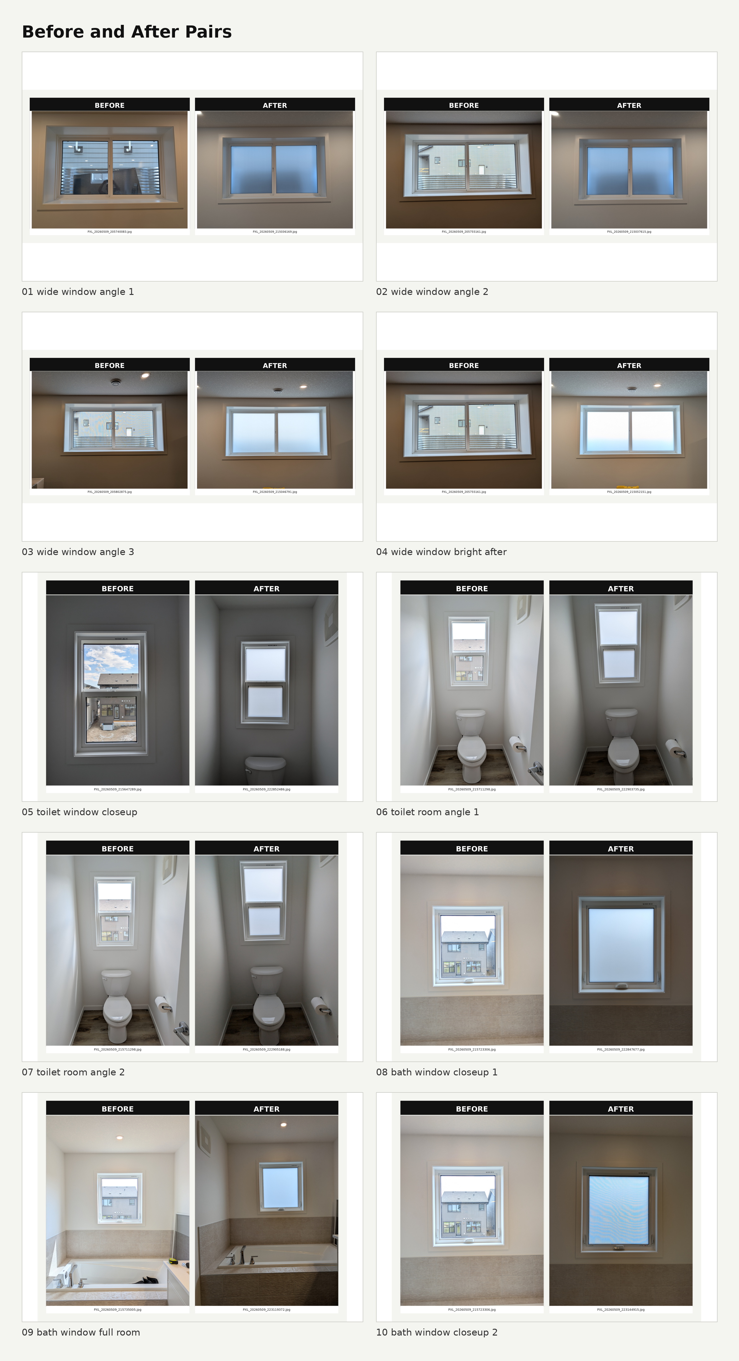 Privacy Window Film Before and After — Mahogany, SE Calgary — Mahogany, SE Calgary, AB