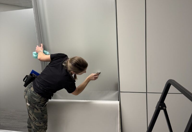 Frosted Privacy Film – Vecova Hub, Beltline — Beltline, Calgary
