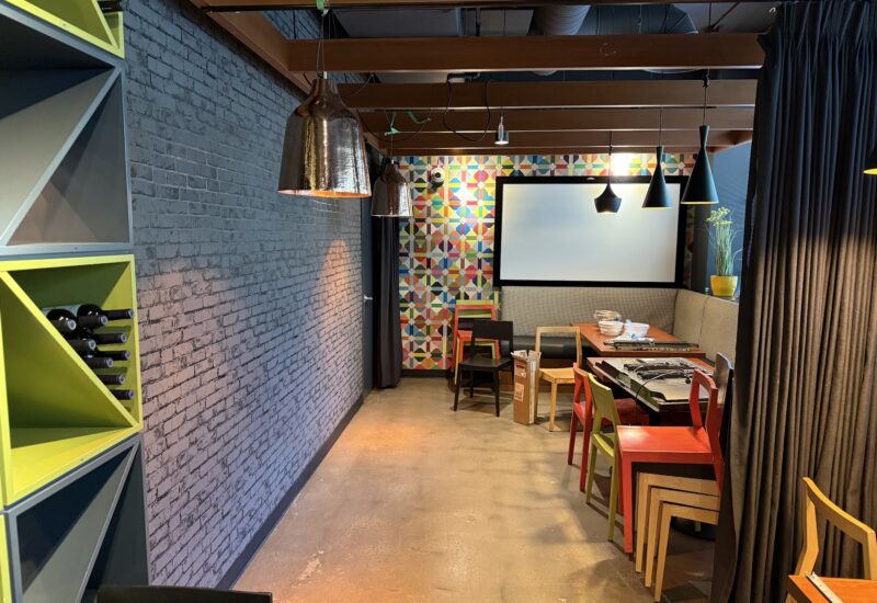 Geometric Accent Wall – Minas Steakhouse — Downtown Calgary